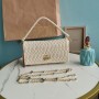 Miu Miu Classic Crystal Bag 5BD417 Yellow