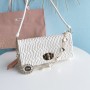 Miu Miu Iconic Crystal Cloqué Nappa Leather Bag White