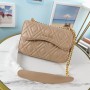 Miu Miu Matelassé Leather Chain Bag Cameo
