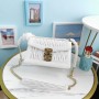 Miu Miu Miu Confidential Matelassé Nappa Leather Bag 5BD083 White