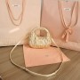 Miu Miu Wander Matelassé Nappa Leather Hobo Mini-Bag Gold