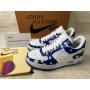 Nike Air Force 1 X Louis Vuitton Unisex Sneaker White Blue