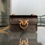 Pinko Logo Embossed Love Bag Black
