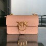 Pinko Logo Embossed Love Bag Pink