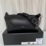 Pinko Nappa Leather Hobo Bag Black