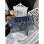 Pinko Small Love Jeans Bag in Denim & Leather