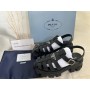 Prada Foam Sandals in Black Rubber