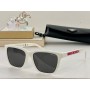 Prada Linea Rossa PS 04XS Sunglasses White Frame Grey Lenses