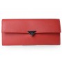 Prada Saffiano Calf Leather Bifold Wallet Orange