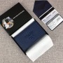 Prada Saffiano Leather Card Holder 1MC122 Blue