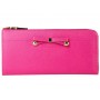 Prada Saffiano Zipper Wallet With Bow Detail Hot Pink