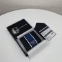 Prada Saffiano Leather Card Holder 2MC063 Black Blue
