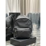 Saint Laurent Large City Backpack Calfskin Black