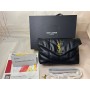 Saint Laurent Loulou Puffer Lambskin Shoulder Bag Black