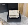 Saint Laurent Niki Baby Chain Bag 22cm White Lambskin 533037