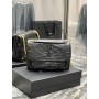Saint Laurent Niki Baby Chain Bag Crinkled Vintage Vegetable Black