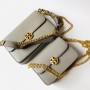 Tory Burch Chelsea Convertible Shoulder Bag Gray
