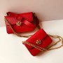 Tory Burch Chelsea Convertible Shoulder Bag Red