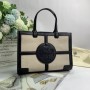 Tory Burch Ella Canvas Quadrant Tote Bag
