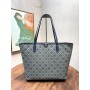 Tory Burch Large T Monogram Zip Tote Navy