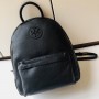 Tory Burch Pebbled Leather Backpack Black