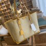Tory Burch Perry T Monogram Triple-Compartment Tote Yellow