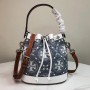 Tory Burch T Monogram Bucket Bag Blue