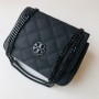 Tory Burch Willa Shoulder Bag Matte Black