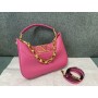 Valentino Garavani Nappa Leather Stud Sign Hobo Bag Pink