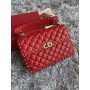 Valentino Garavani Nappa Medium Rockstud Spike Shoulder Bag Red