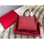 Valentino Garavani Rockstud Spike Tote Bag Red