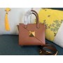 Valentino Garavani Small One Stud Bag Brown