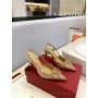Valentino Garavani Vlogo Signature Slingback Pumps 80mm Crystal Embellished Nude