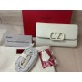 Valentino Garavani Vsling Shoulder Bag Calfskin White