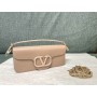Valentino LOCÒ Shoulder Bag 27CM VLogo Signature Taupe