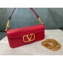 Valentino LOCÒ Shoulder Bag VLogo Signature Red