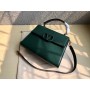 Valentino Medium Vsling Calfskin Handbag Green