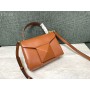 Valentino Mini One Stud Handbag Nappa Leather Brown Lambskin